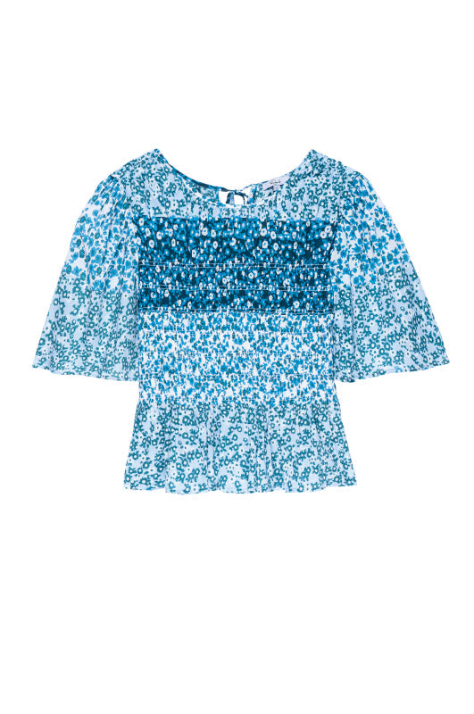 ROSIE TOP - STRIPED FLORAL