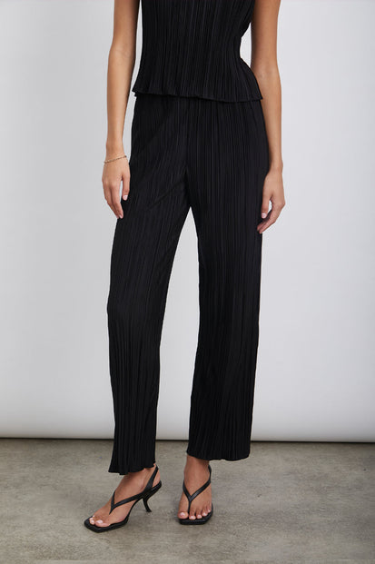 ROWAN BLACK PANT- FRONT