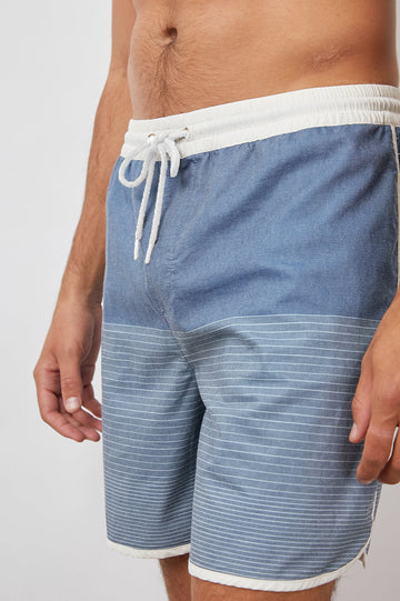 RUBIX BLUE HOMBRE SWIM-  DETAIL