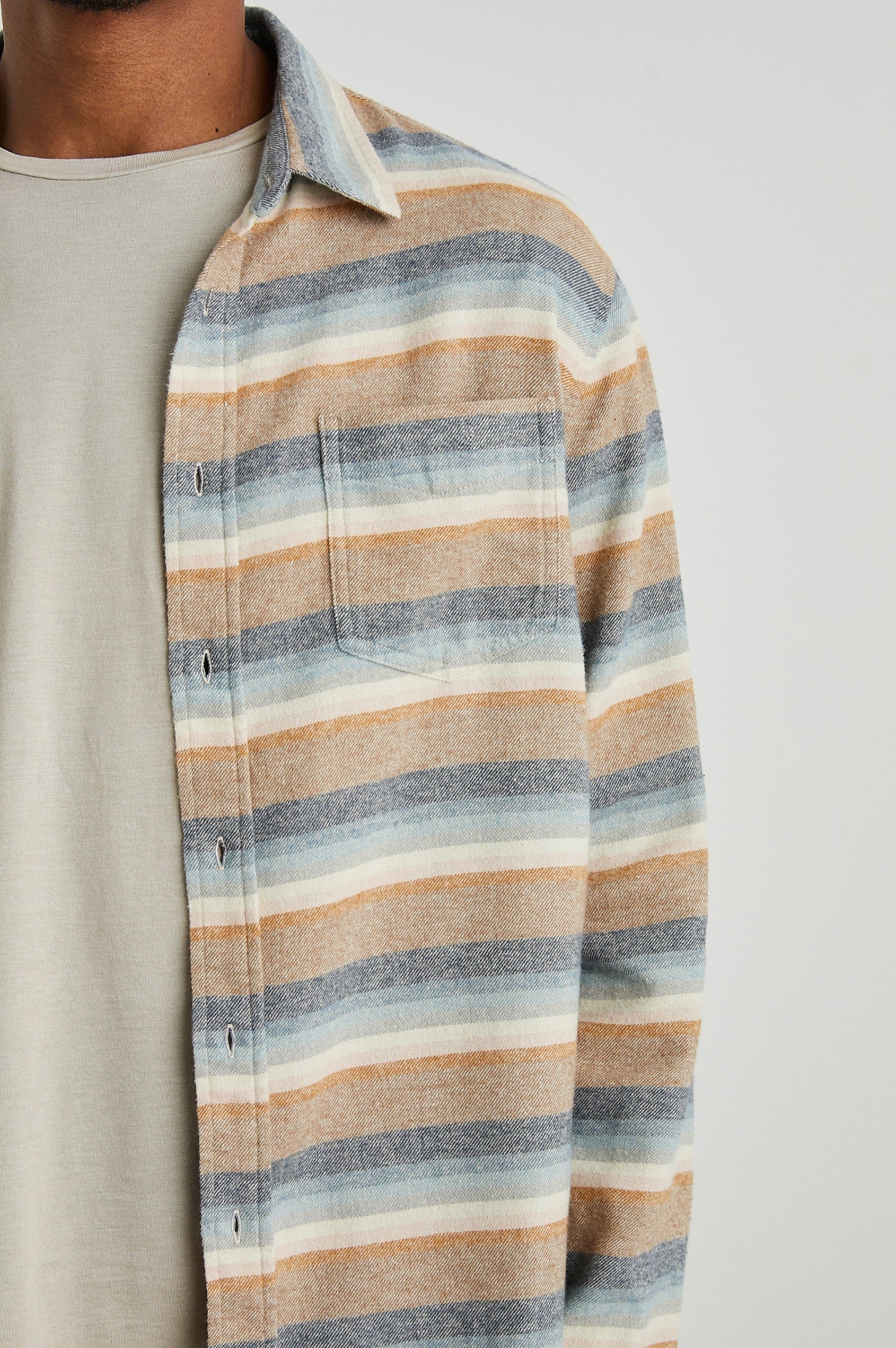 RUNSON SANTA FE STRIPE SHIRT - DETAIL