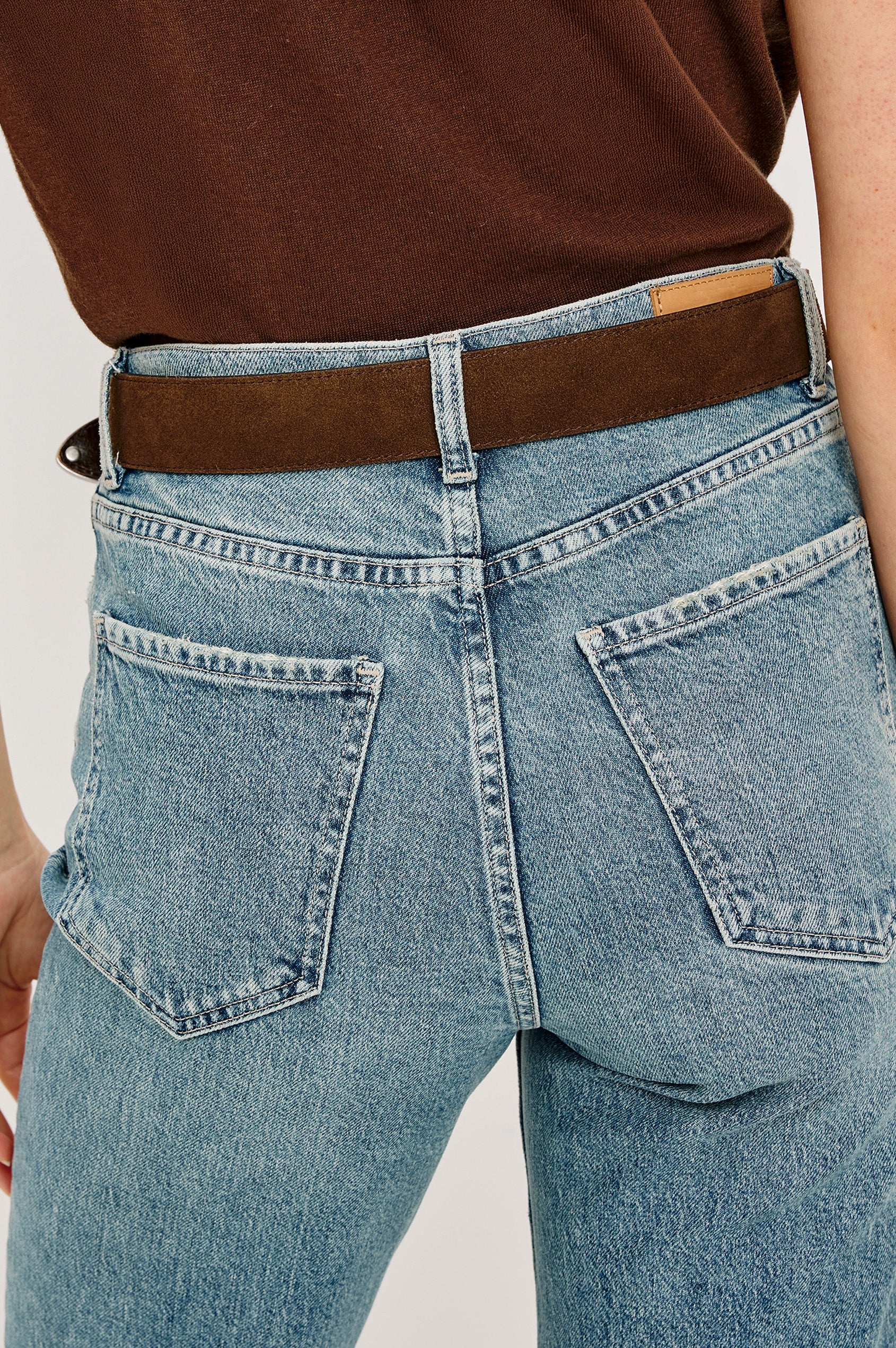 RYDER BELT - CHOCOLATE SUEDE