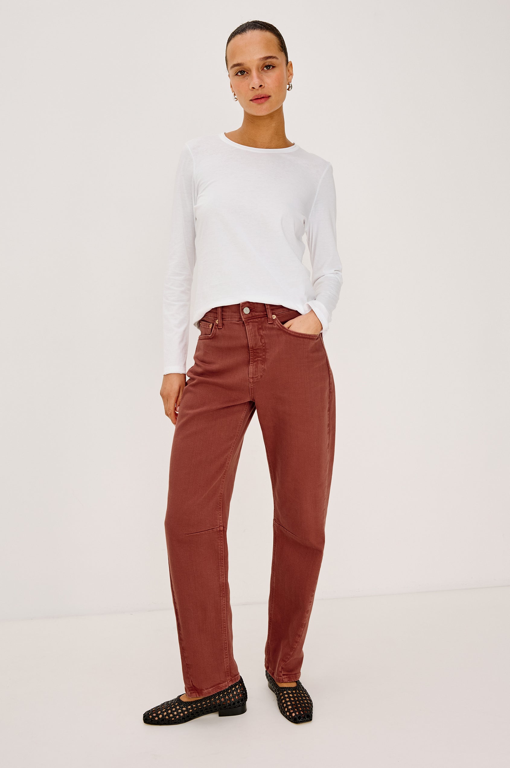 SAMO BARREL LEG - VINTAGE BRICK