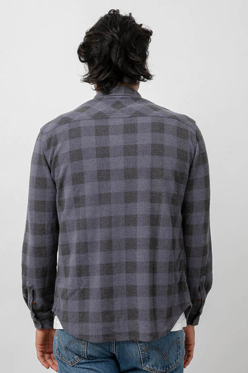 Sampson Brick Check Button Down Long Sleeve- back