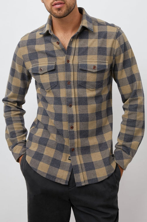 SAMPSON SHIRT WHEAT CONCRETE - FRONT BODY