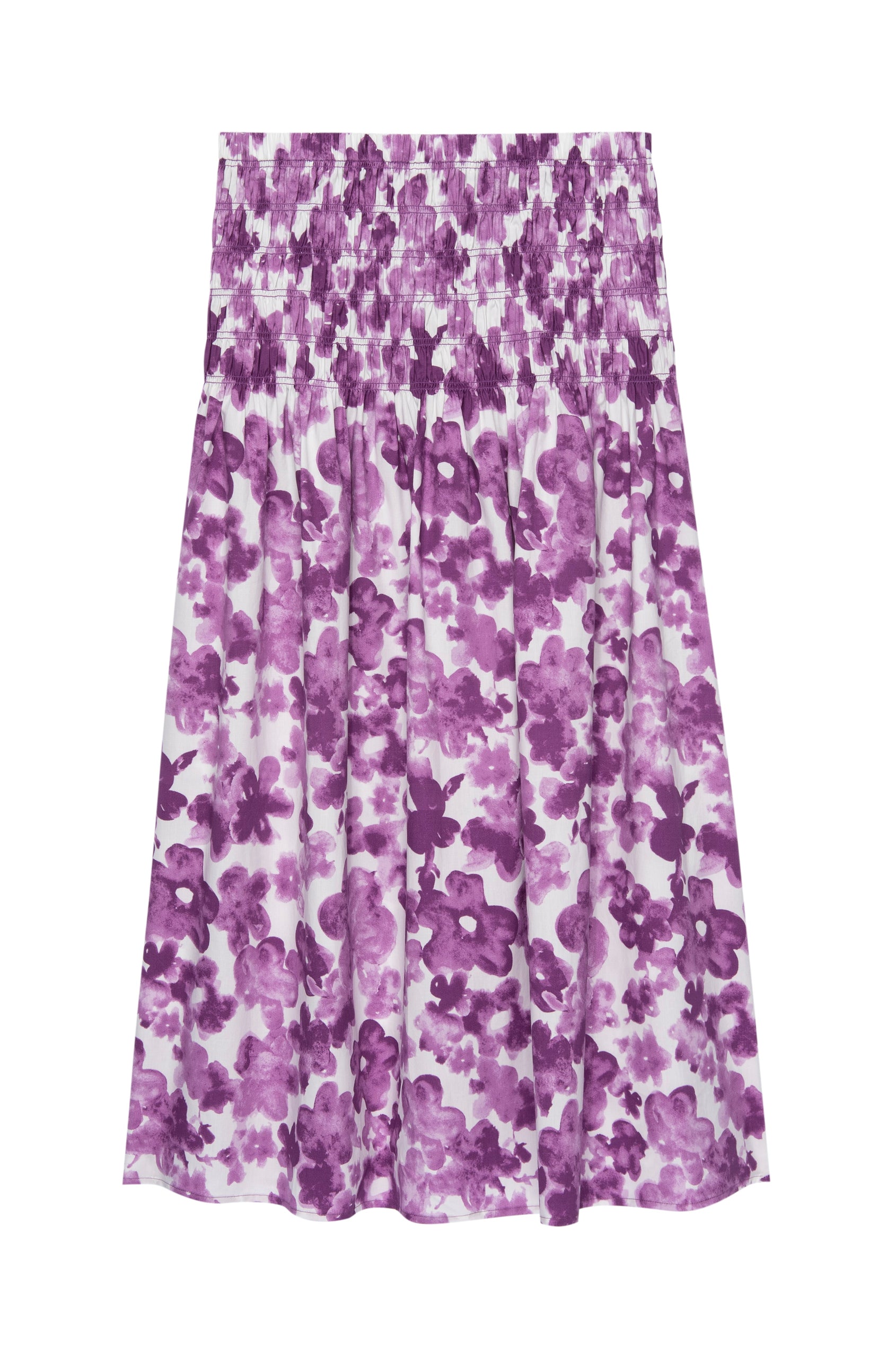 SELENA SKIRT - IRIS WATERCOLOR FLORAL