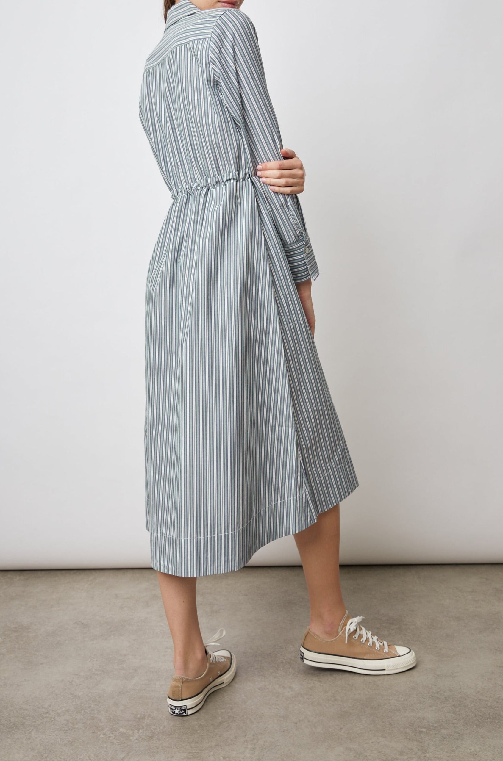 SHIVONNE DRESS BANK STRIPE - BACK