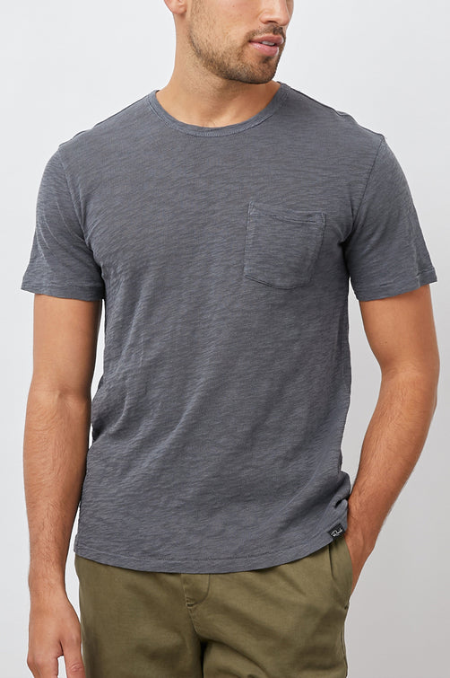 SKIPPER T-SHIRT - FADED NAVY - FRONT