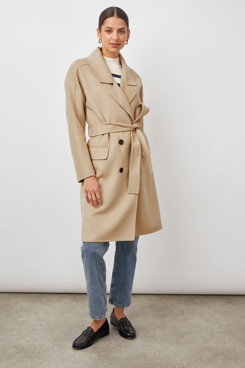 SLOAN SAND COAT-FULL FRONT BODY