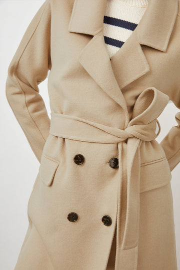 SLOAN SAND COAT-DETAIL