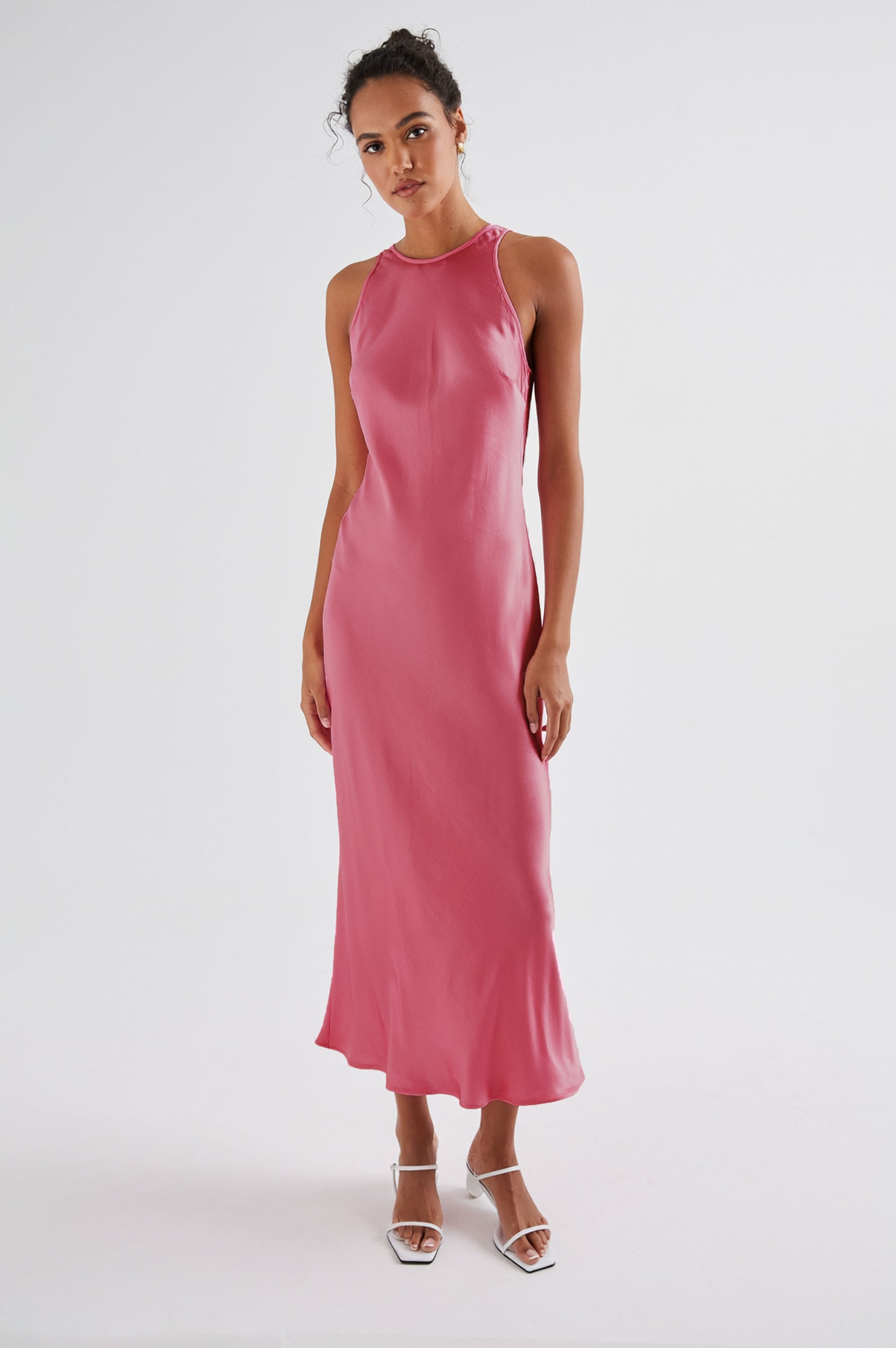 SOLENE DRESS - DARK ROSE