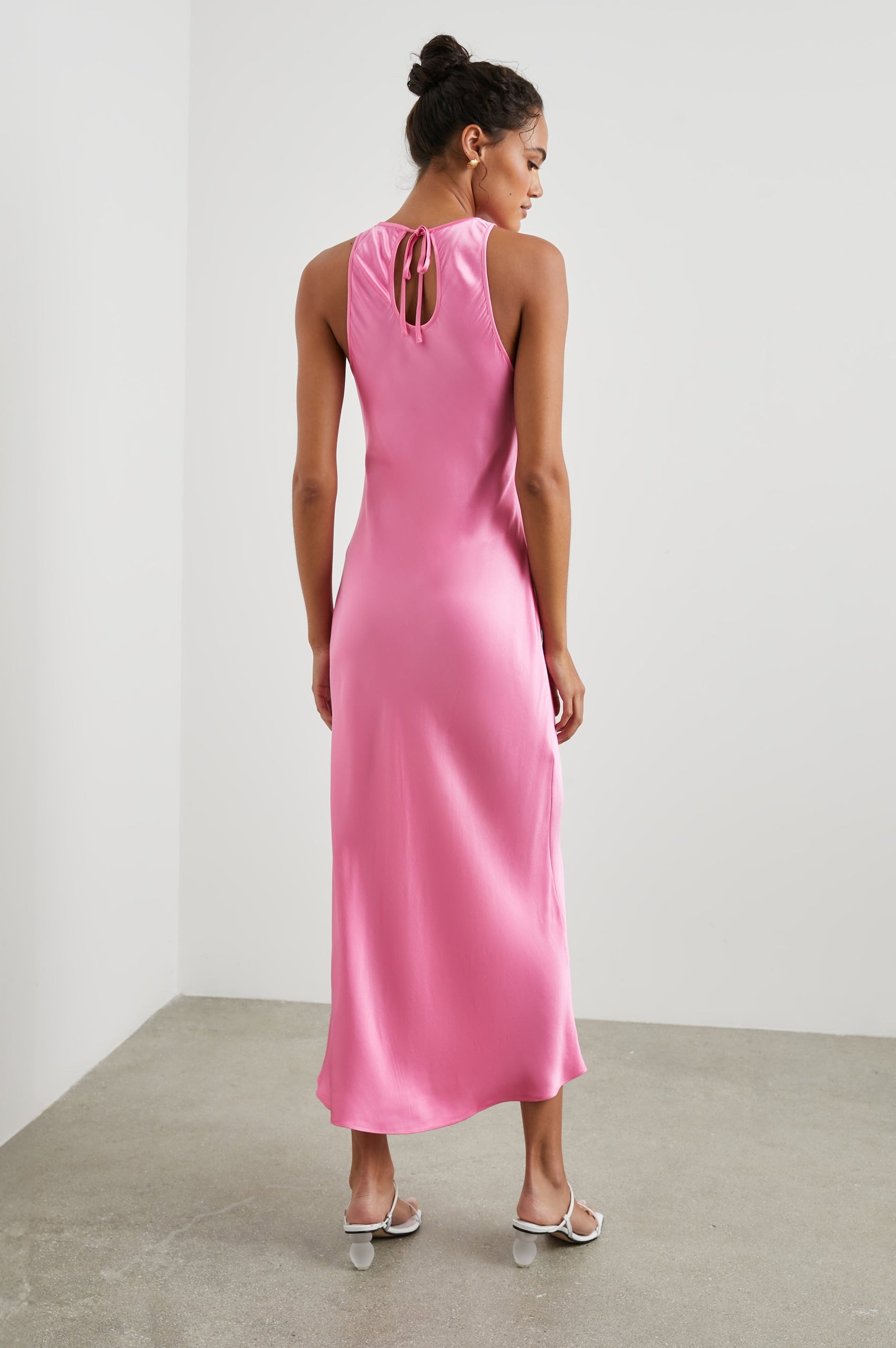 malibu pink bridesmaid dress Dani Slip Dress, in Light Pink Luxe Satin, Size: 2XL | Show Me Your Mumu