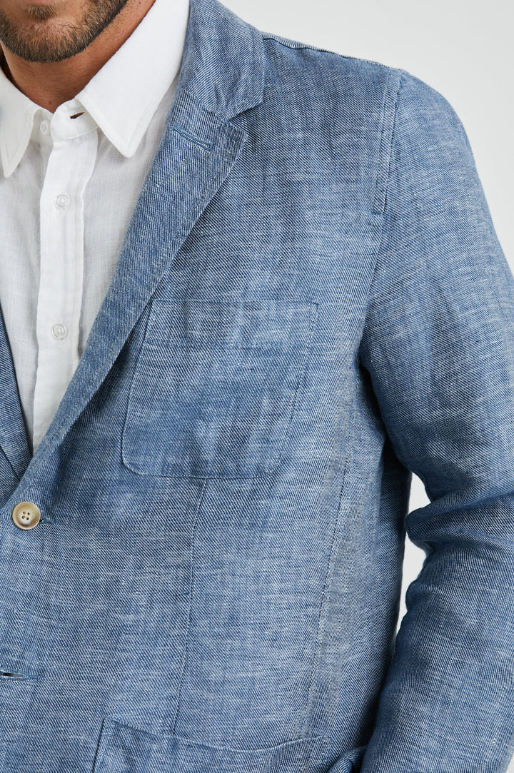 SORRENTO BLAZER BLUE MIRAGE - FRONT DETAILS