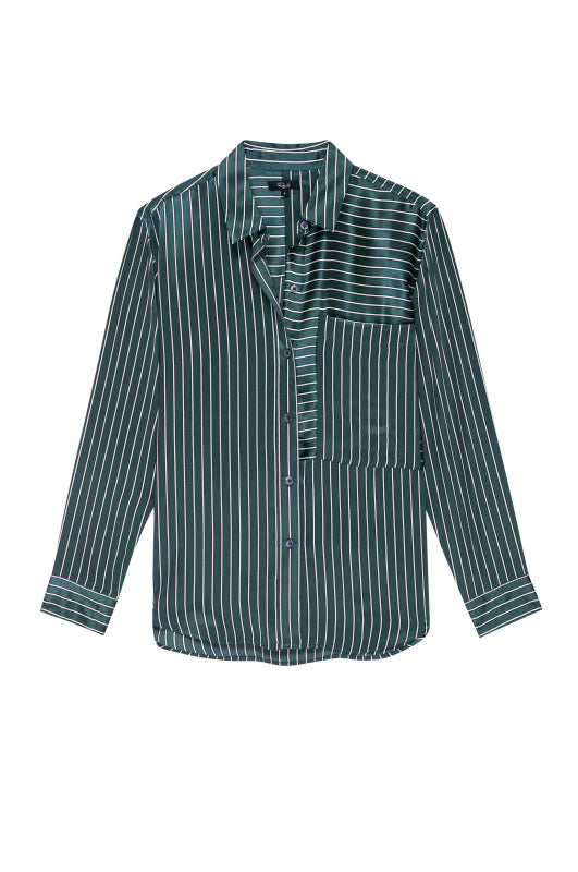 SPENCER SHIRT - FOREST STRIPE