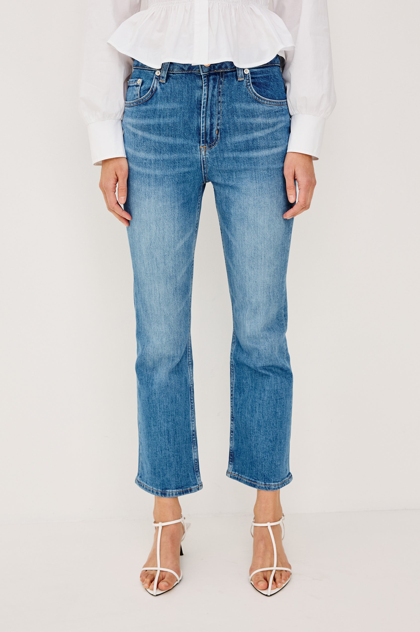 SUNSET CROP SLIM FLARE - TIDAL WAVE