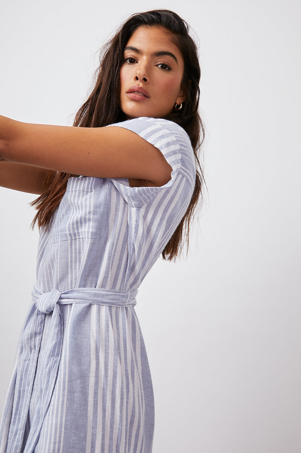 SURI BLUE DUSK STRIPE DRESS-IN MOTION