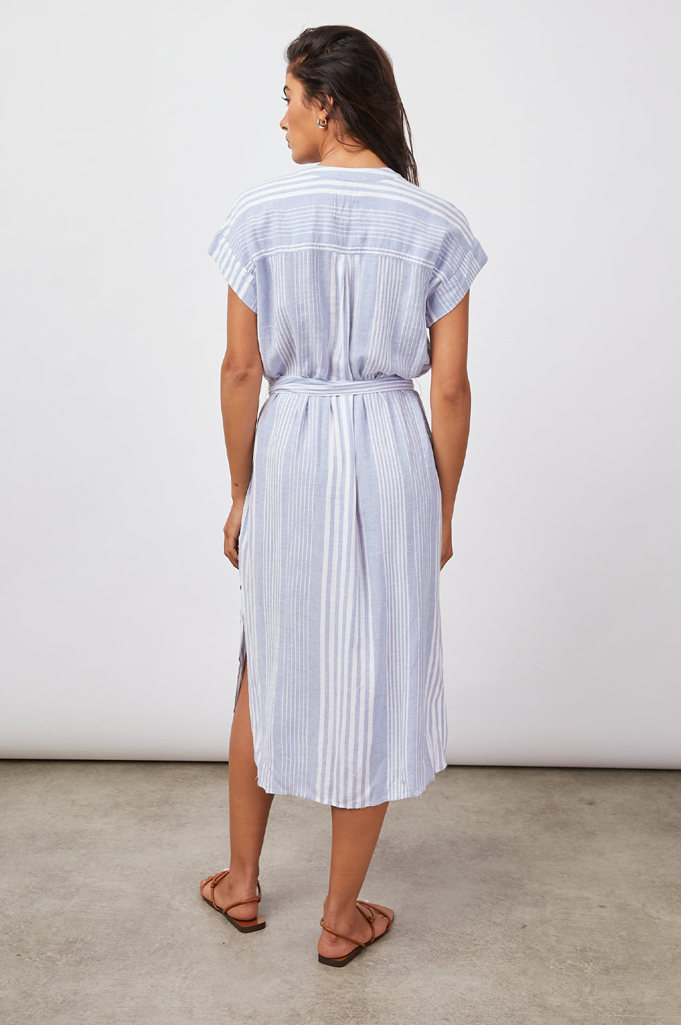 SURI BLUE DUSK STRIPE DRESS-BACK