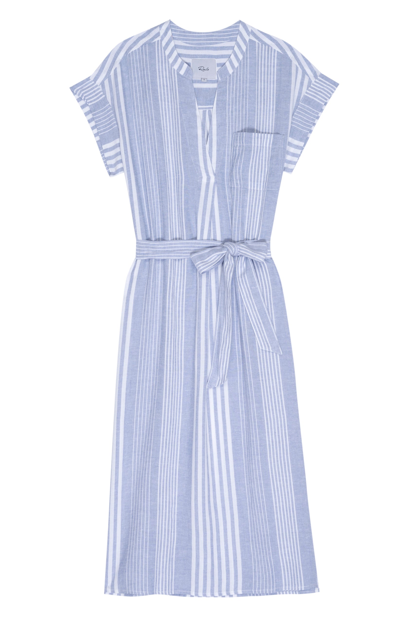 SURI BLUE DUSK STRIPE DRESS-FLAT