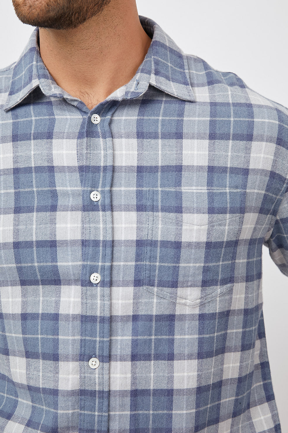 SUSSEX SHIRT - FROST BLUE MELANGE