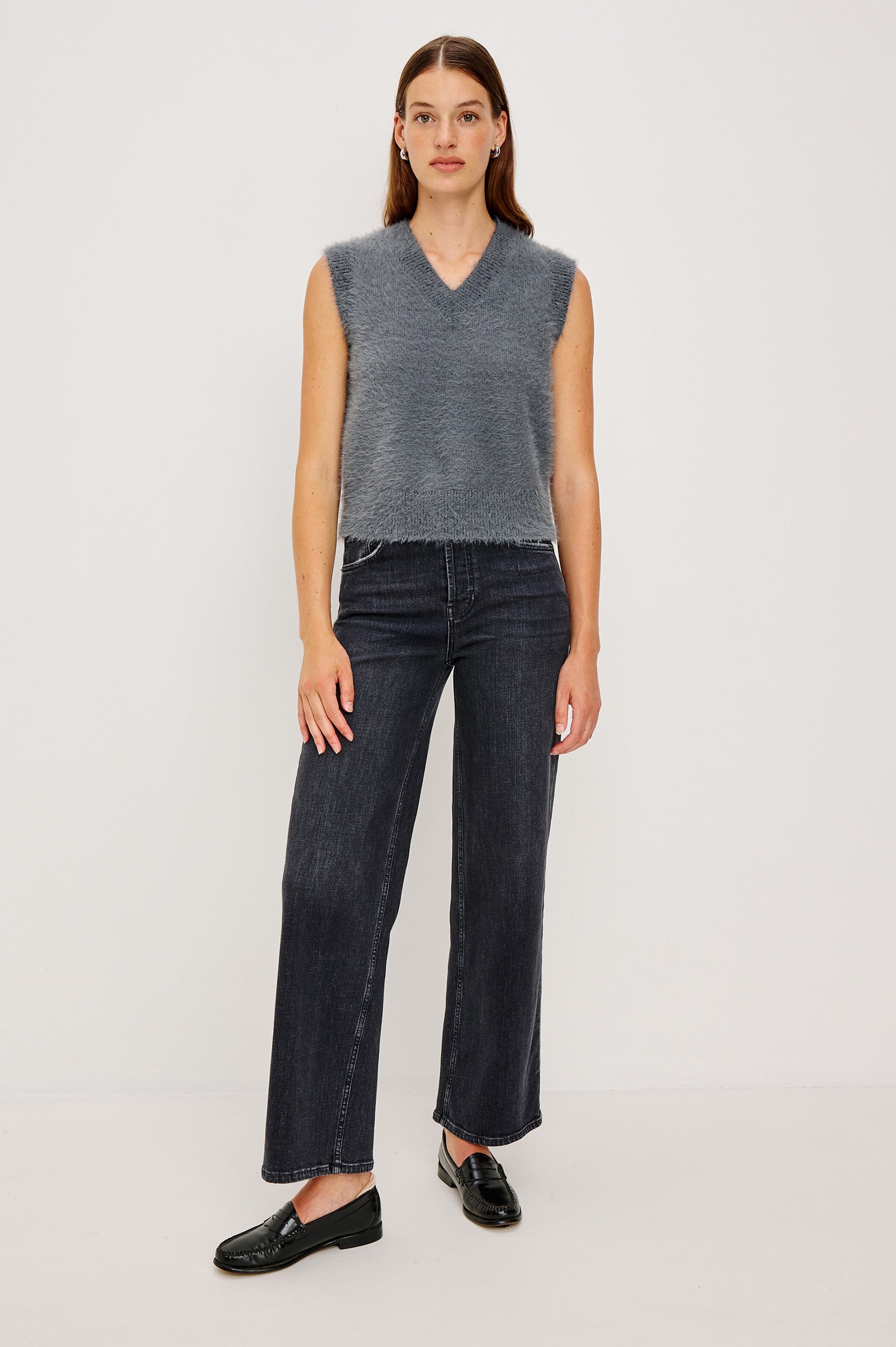 TALLI VEST - HEATHER CHARCOAL