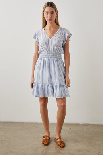 TARA DRESS NAPOLI STRIPE - FRONT BODY