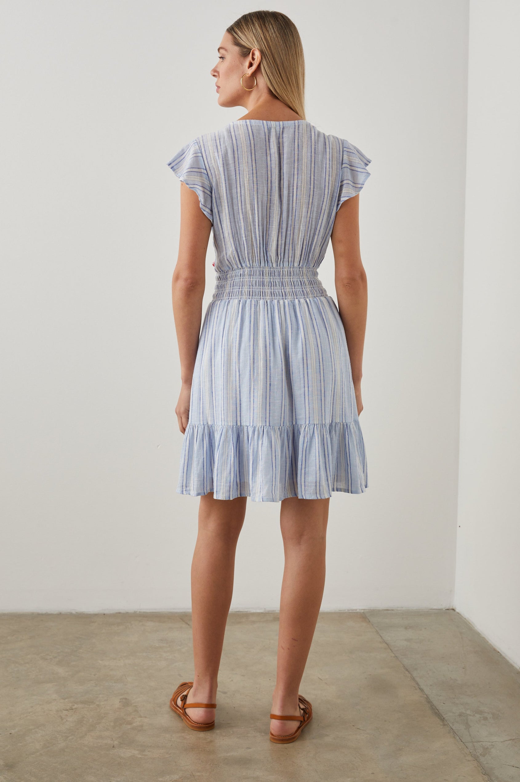 TARA DRESS NAPOLI STRIPE - BACK BODY