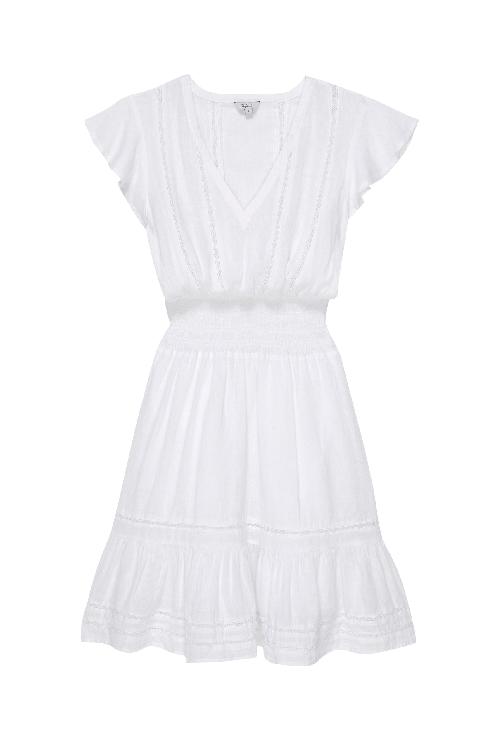 TARA DRESS - WHITE LACE DETAIL