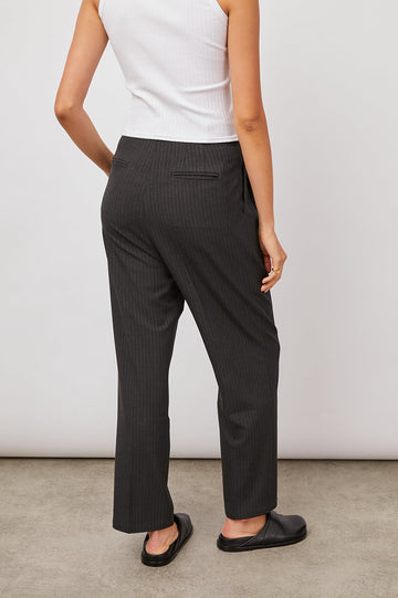 TAY CHARCOAL PINSTRIPE PANT-BACK