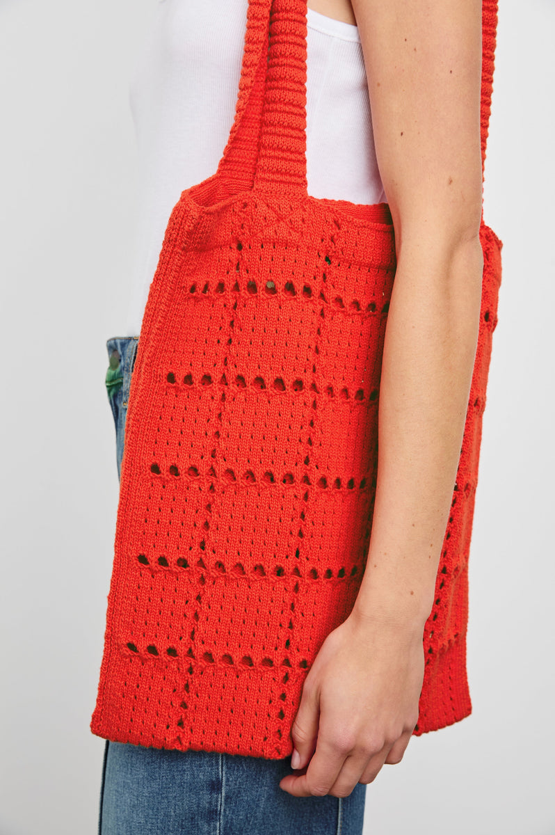 CROCHET TOTE - CHERRY – Rails UK