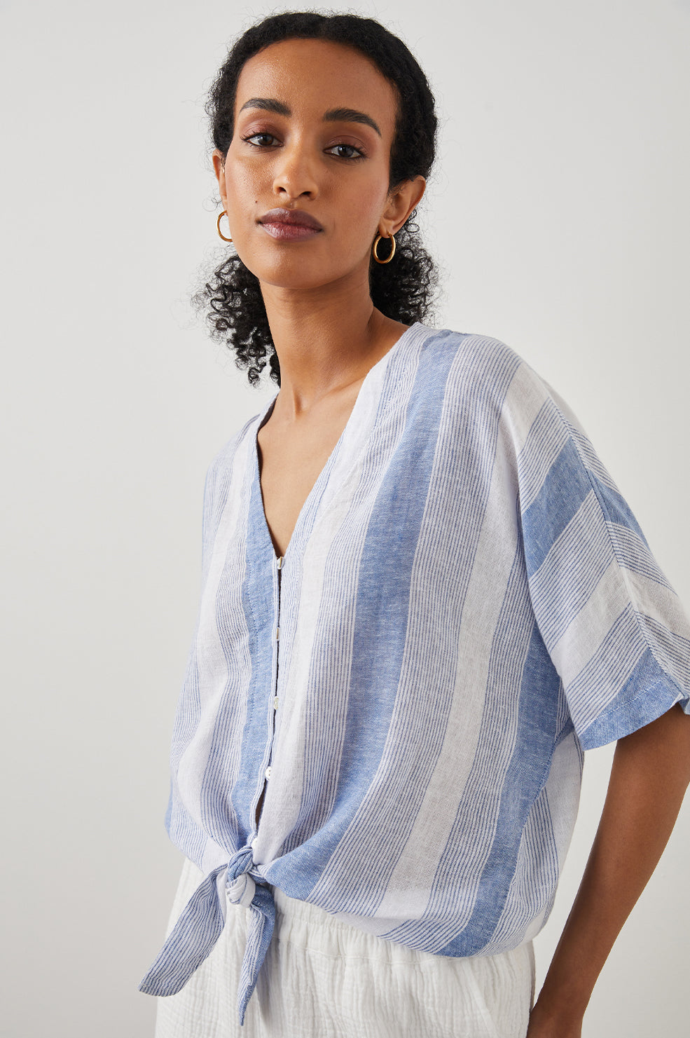 THEA TOP NEVIS STRIPE - SIDE ANGLE