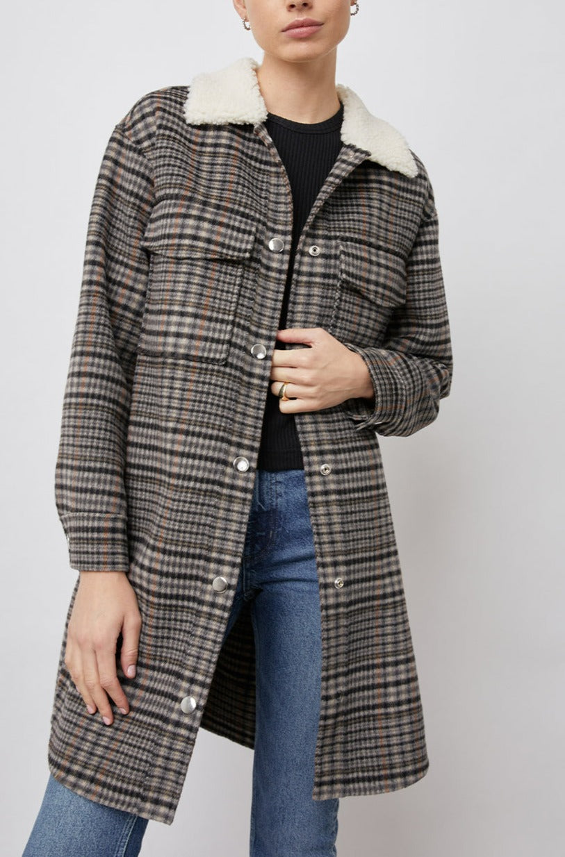  JARO ONYX TAUPE PINK COAT- FRONT