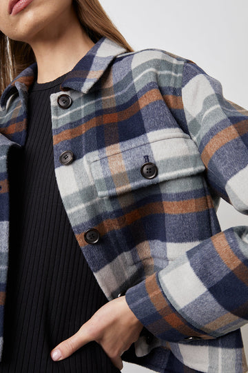 STEFFI VAIL PLAID JACKET- DETAIL
