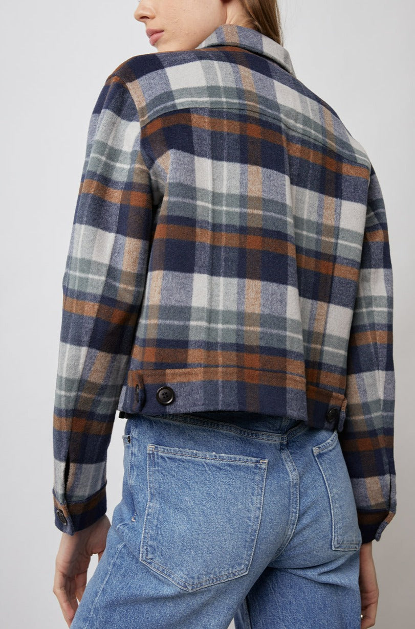 STEFFI VAIL PLAID JACKET- BACK