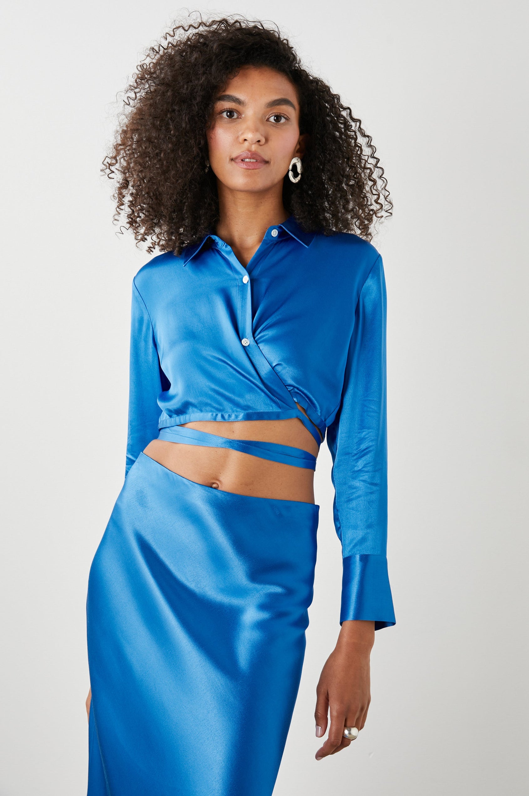 TIANA TOP COBALT - FRONT