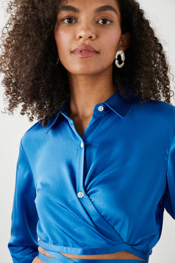 TIANA TOP COBALT - DETAIL