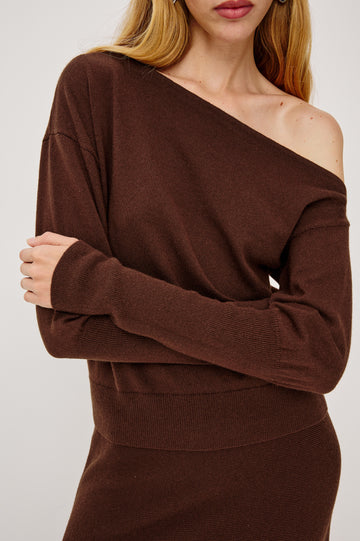 TIANNA SWEATER - BORDEAUX