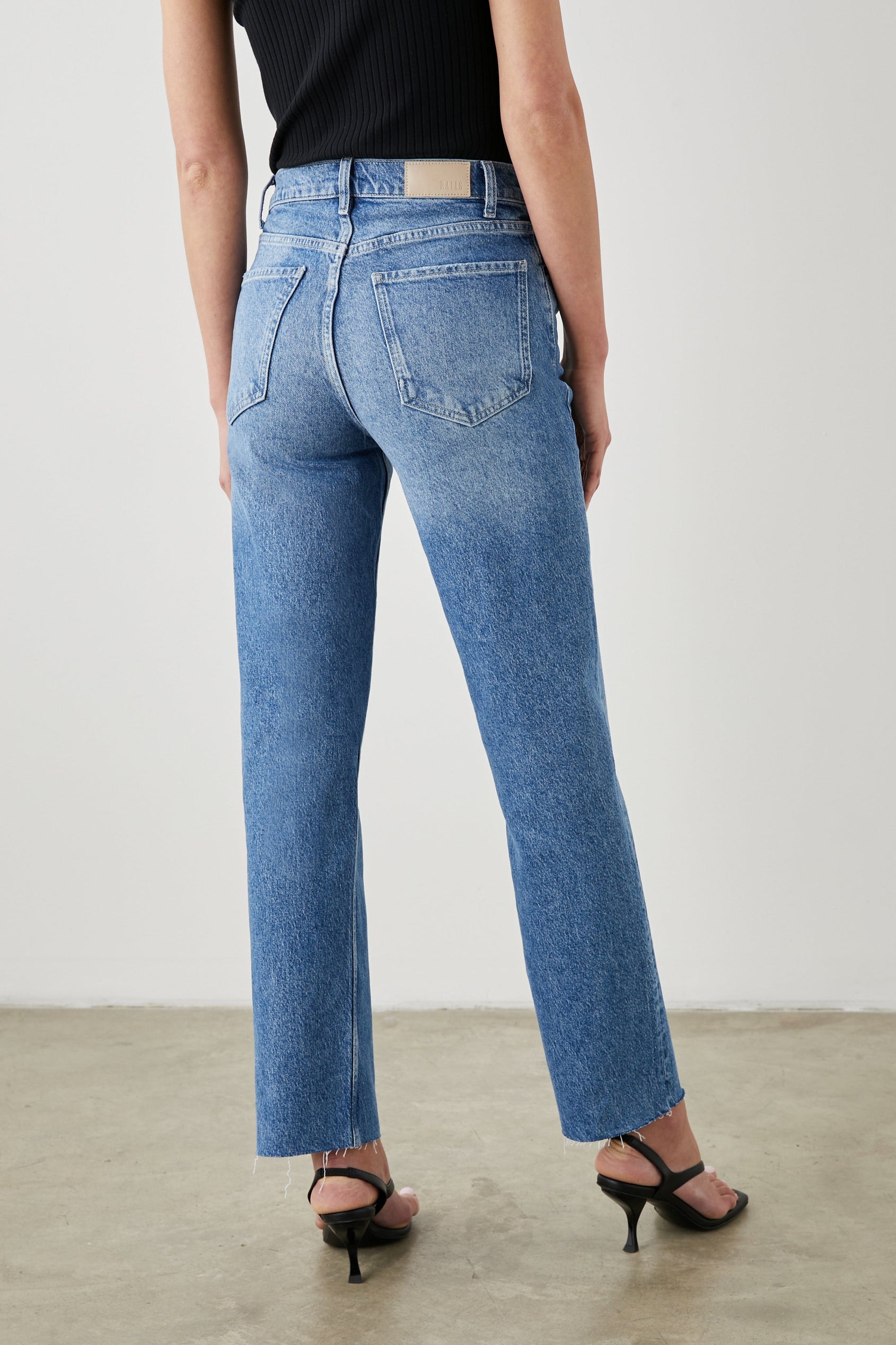 TOPANGA DELPHINIUM STRAIGHT JEAN - BACK