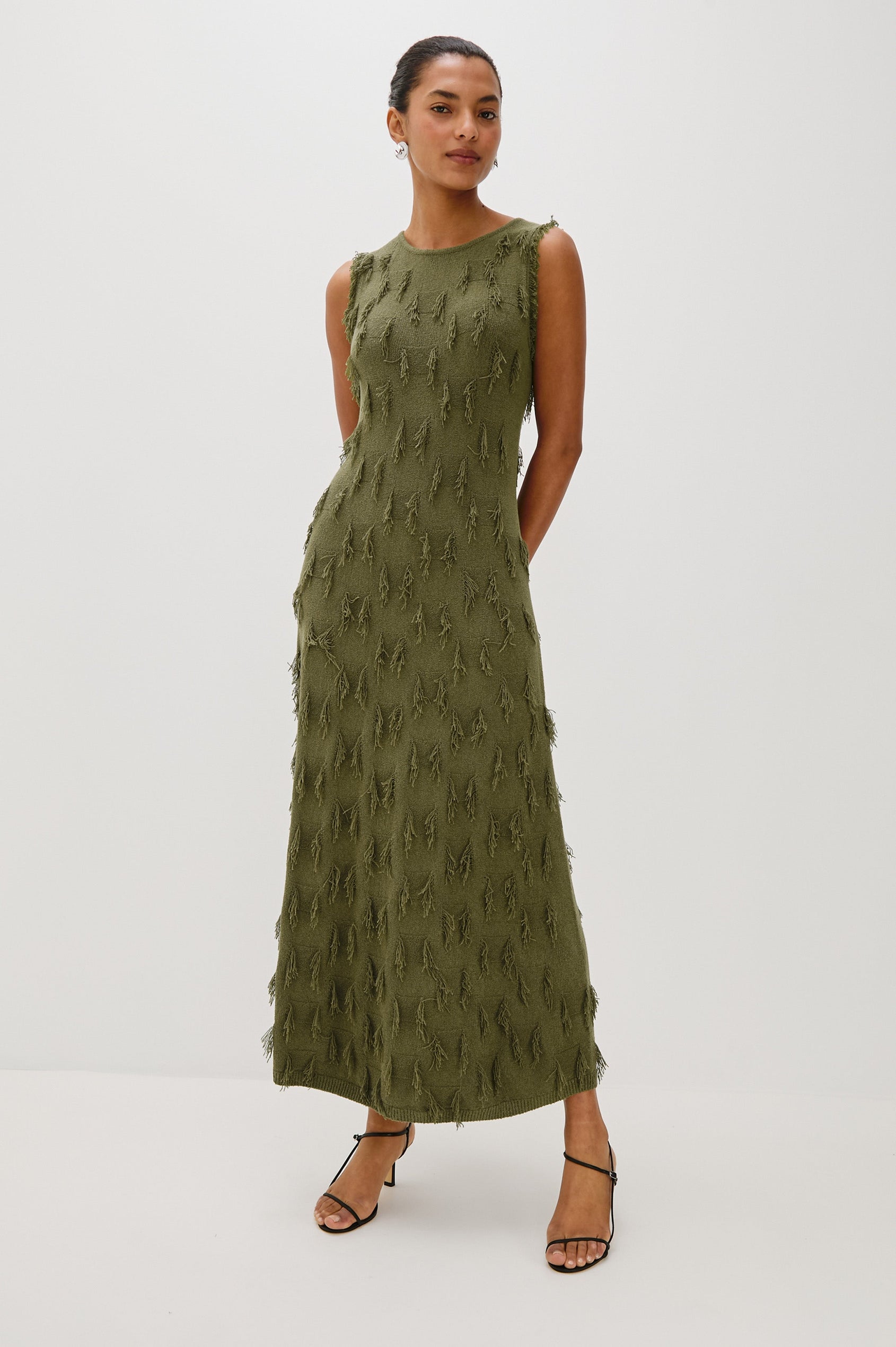 TRIVENTO DRESS - OLIVE