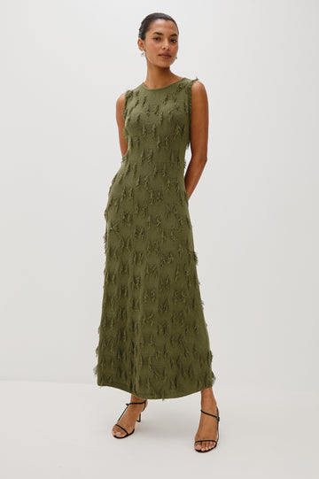 TRIVENTO DRESS - OLIVE