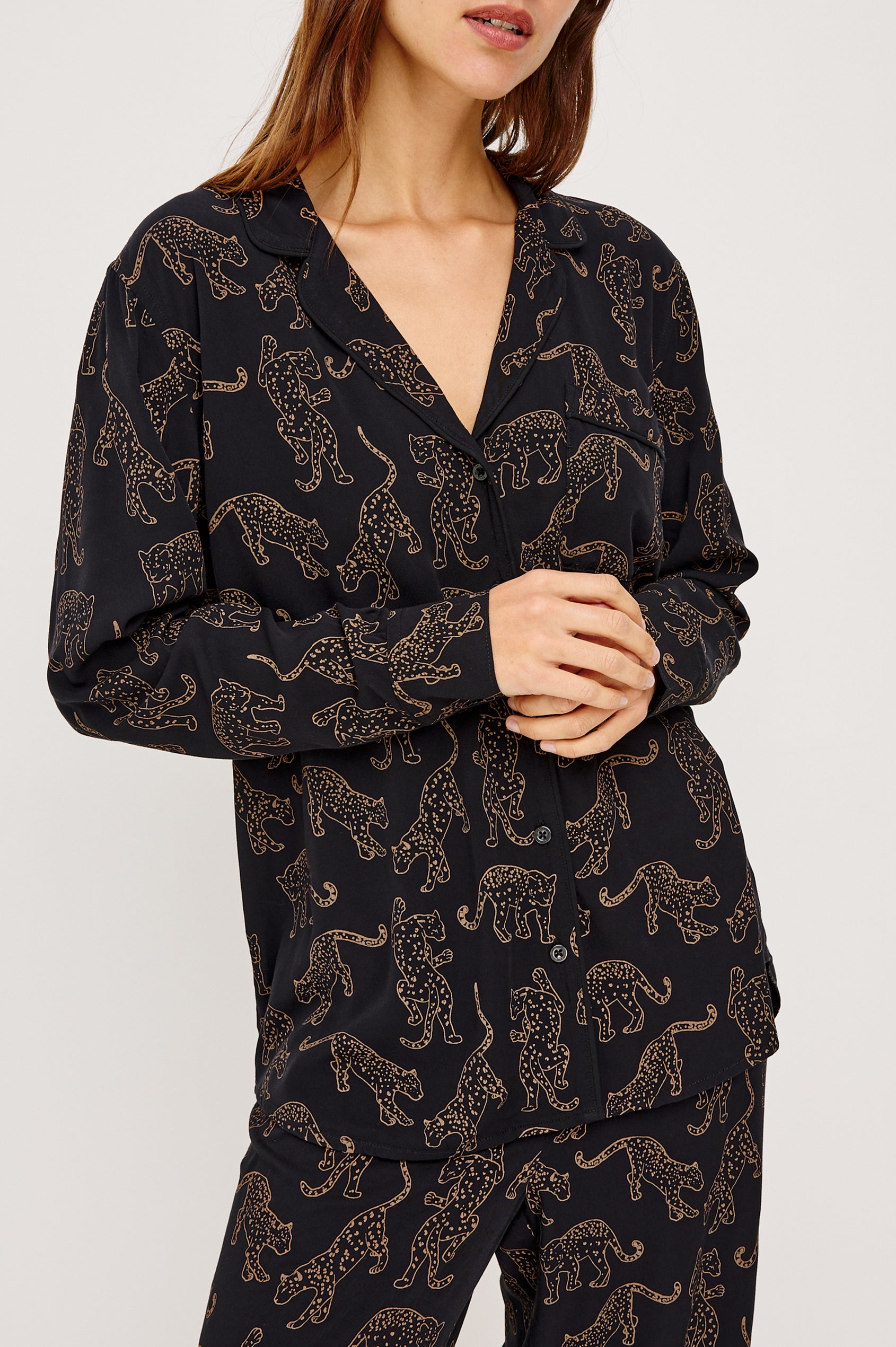 VARRA PAJAMA SET - TAN JAGUARS