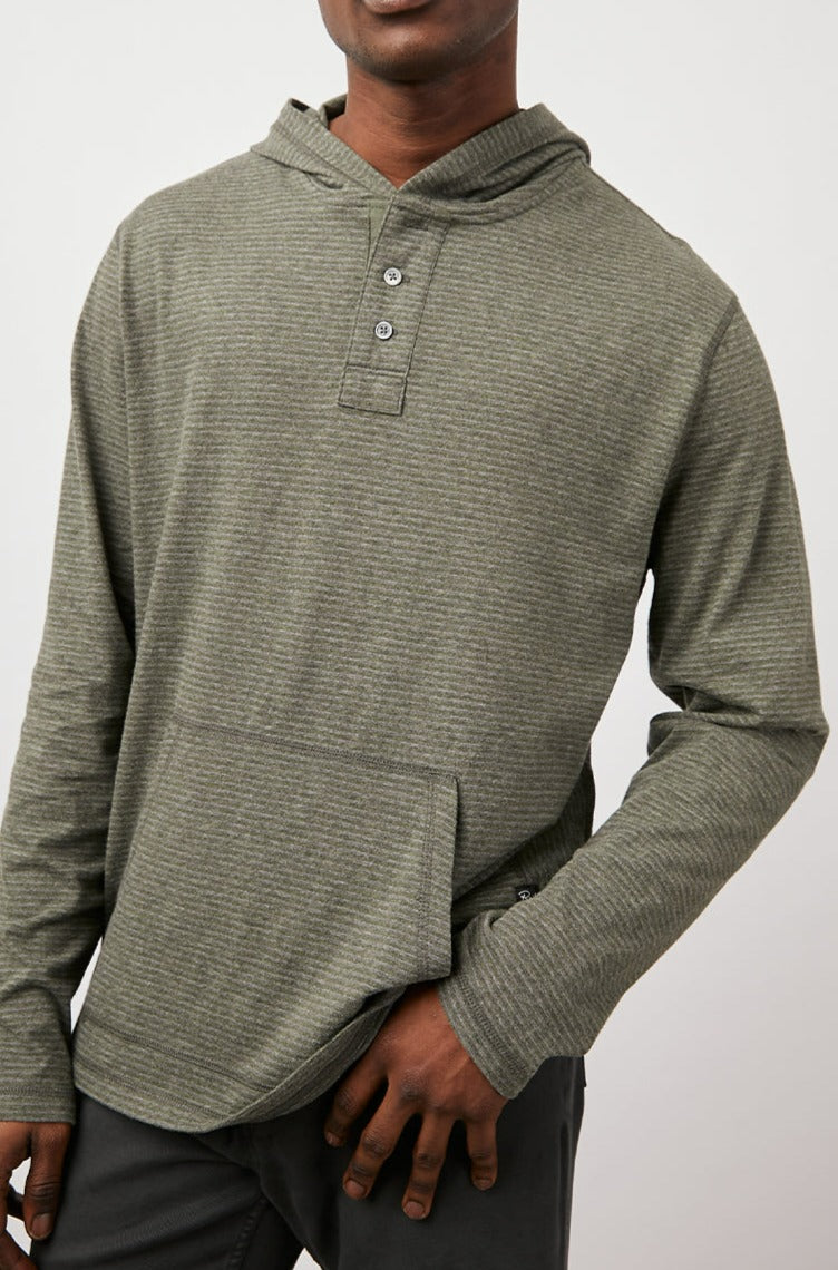 WESTON HOODIE - HUNTER CHARCOAL STRIPE