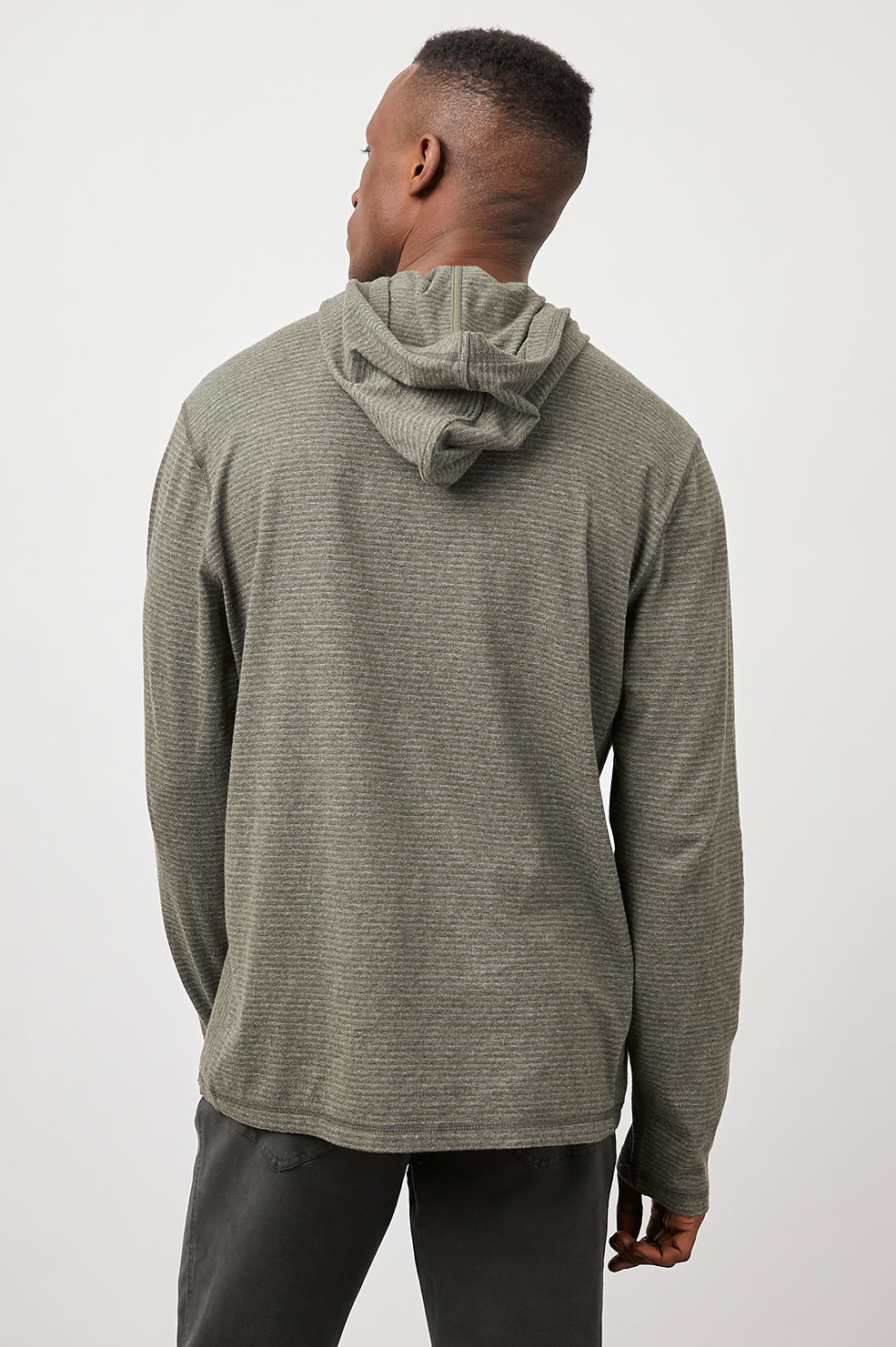 WESTON HOODIE - HUNTER CHARCOAL STRIPE