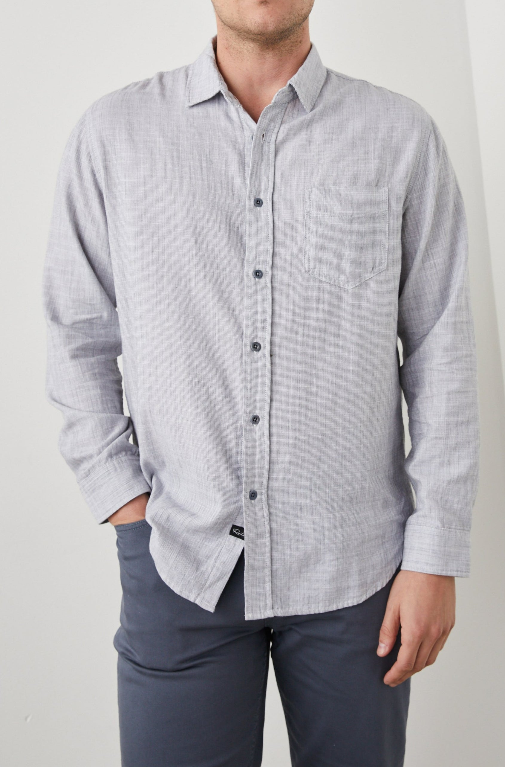 WYATT SHIRT IRON GATE - FRONT BODY