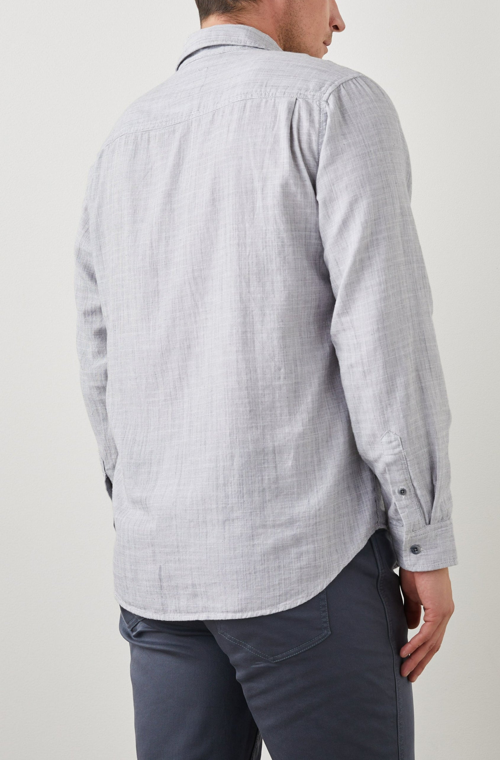 WYATT SHIRT IRON GATE - BACK BODY