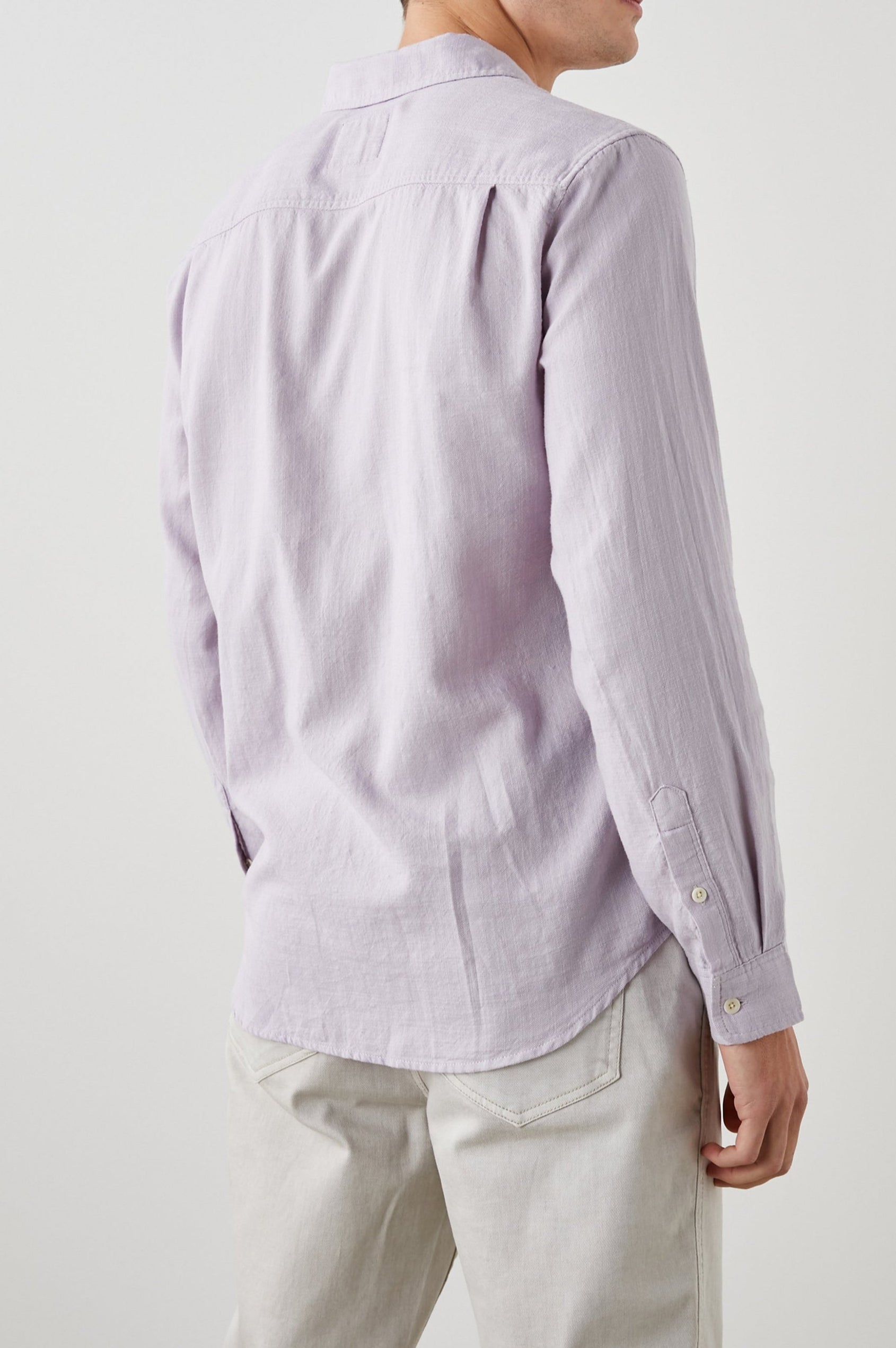 WYATT LAVENDER SHIRT - BACK