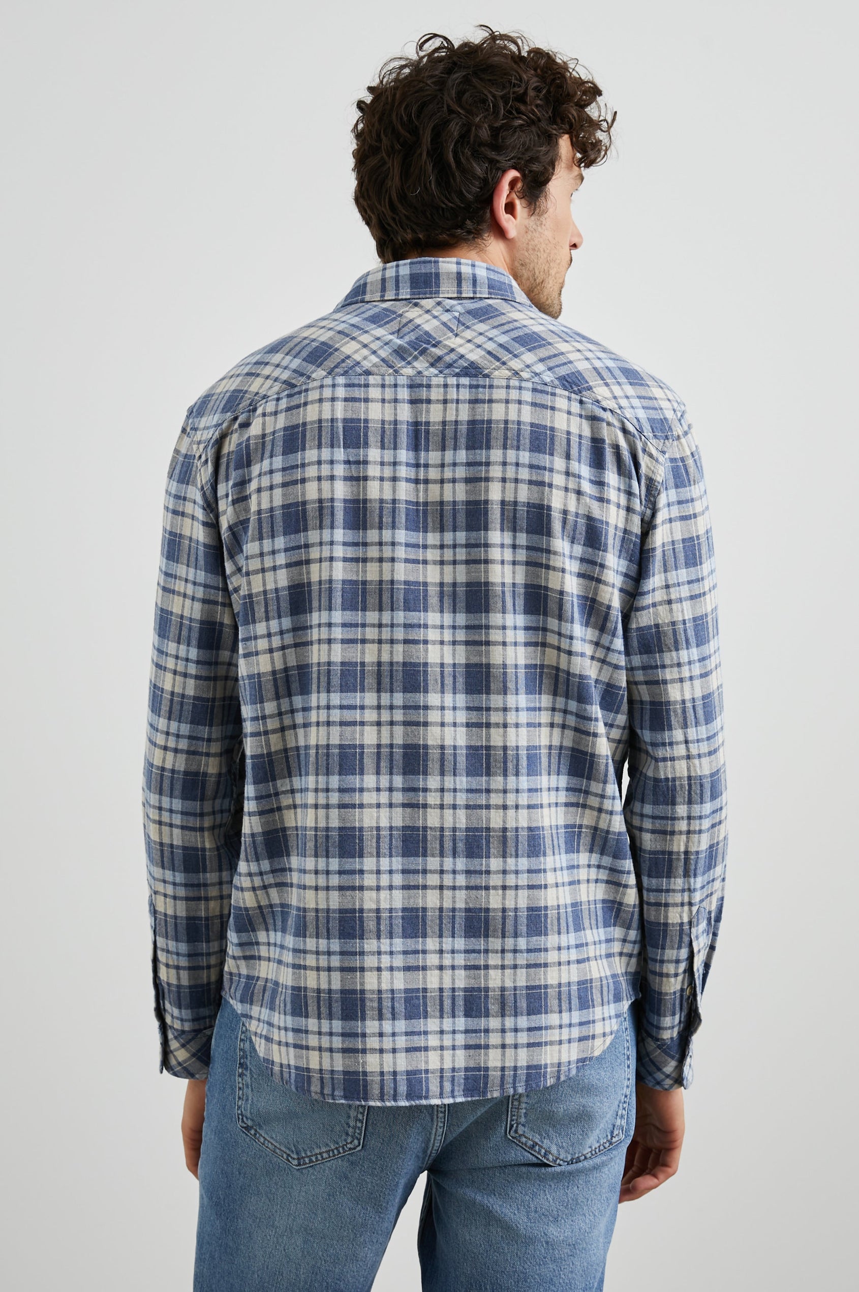 WYATT NAVY SORGHUM OXFORD  - BACK BODY