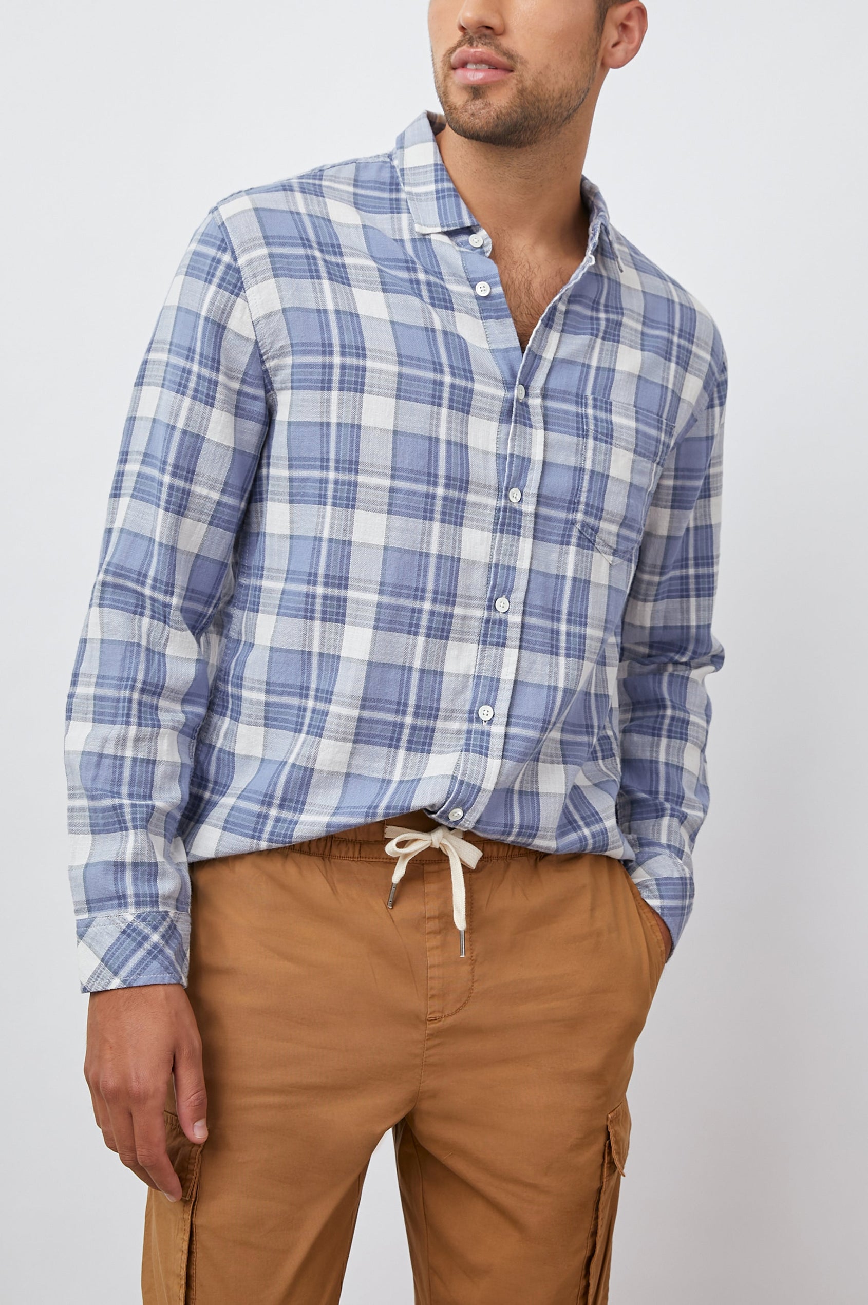 WYATT SHIRT - ROYAL PURPLE STEEL FRONT BODY