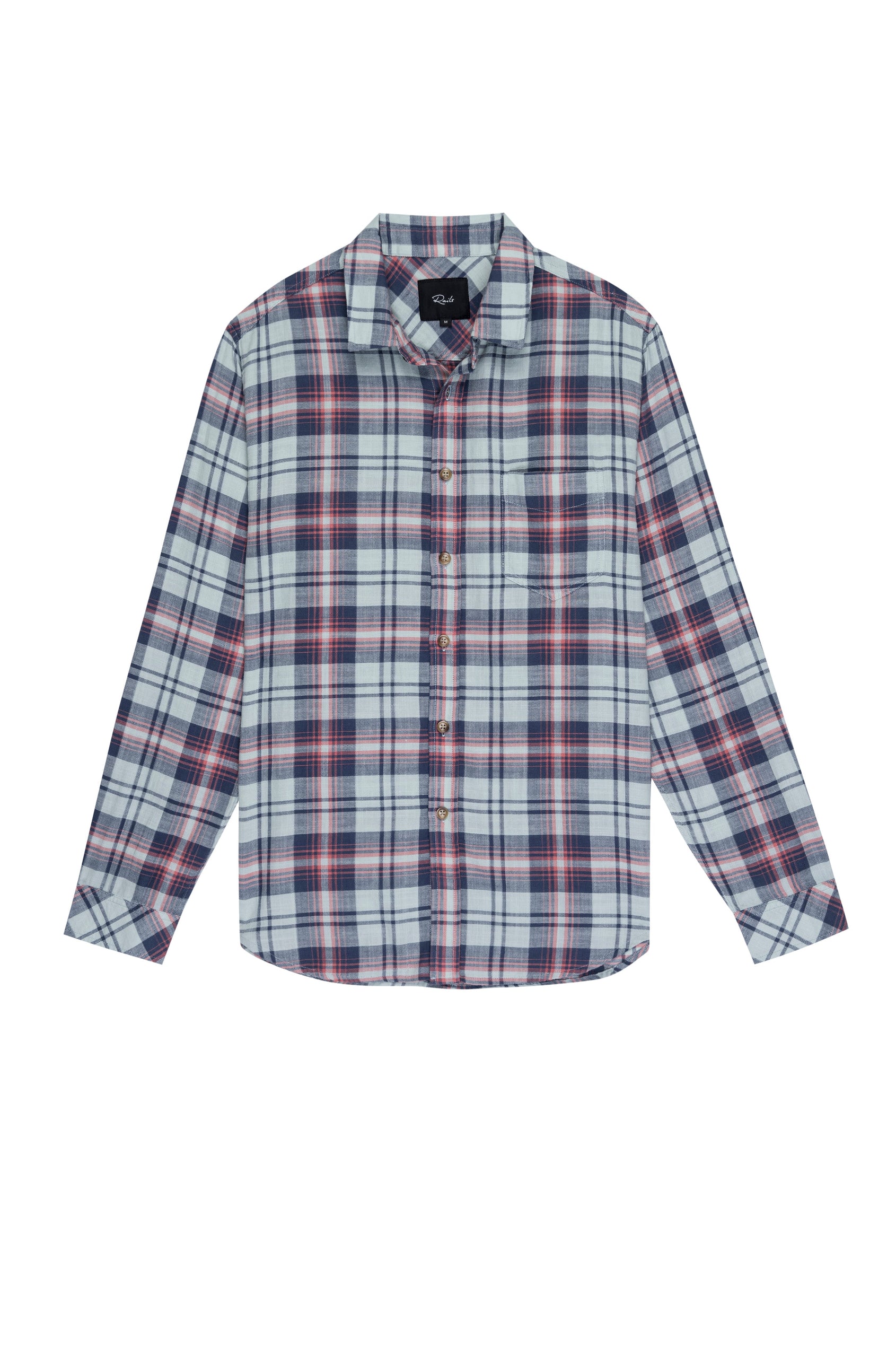 WYATT KALEIDOSCOPE SAGE BUTTON DOWN LONG SLEEVE SHIRT-FLAT