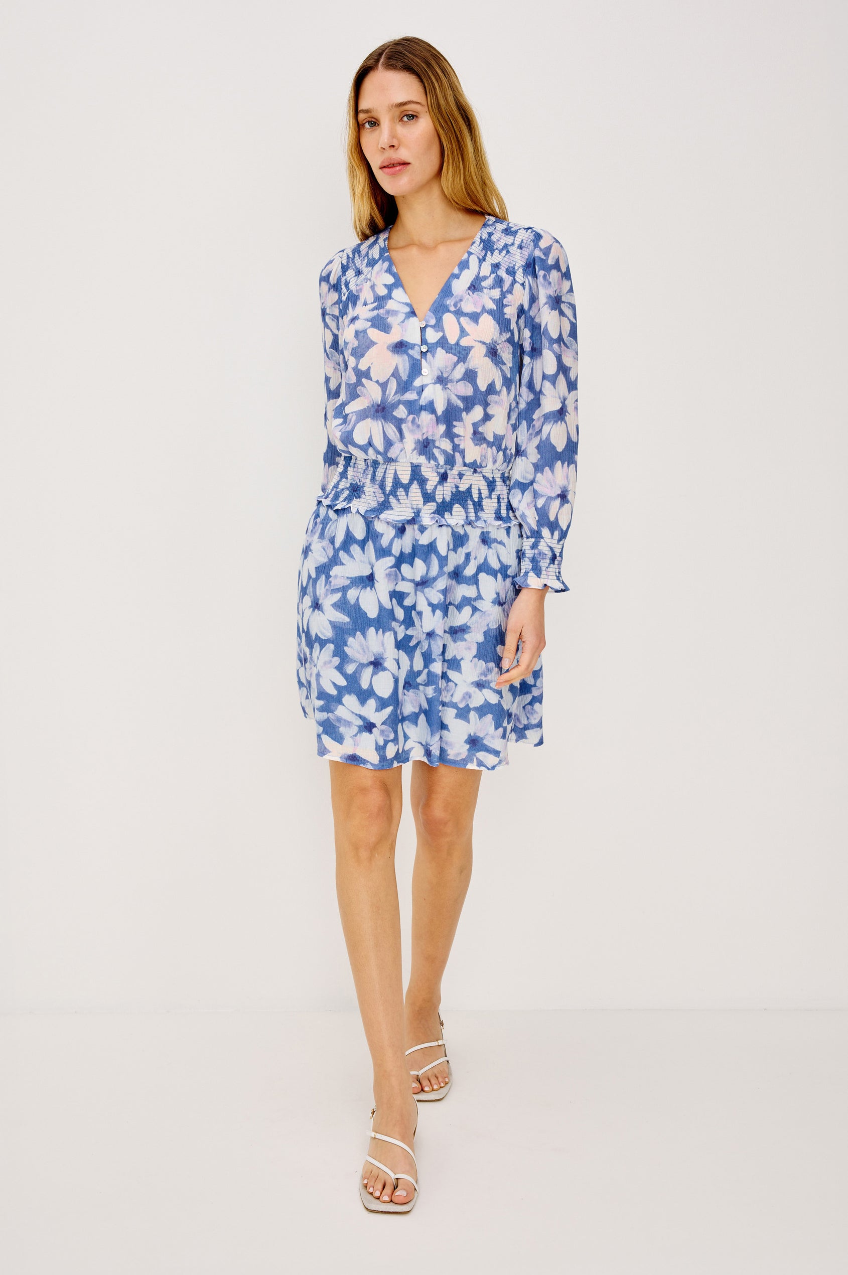 ZANA DRESS - BLUE AMARANTH