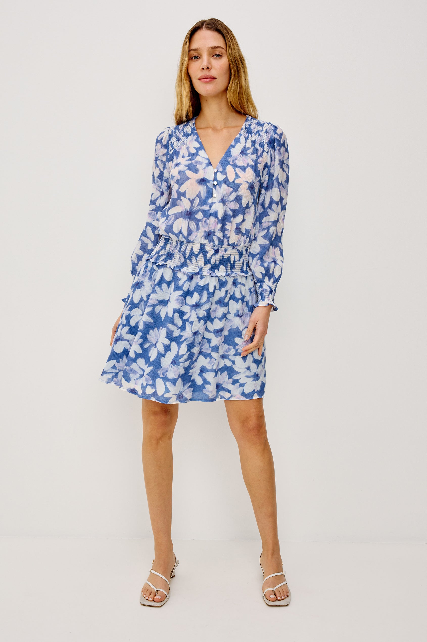 ZANA DRESS - BLUE AMARANTH