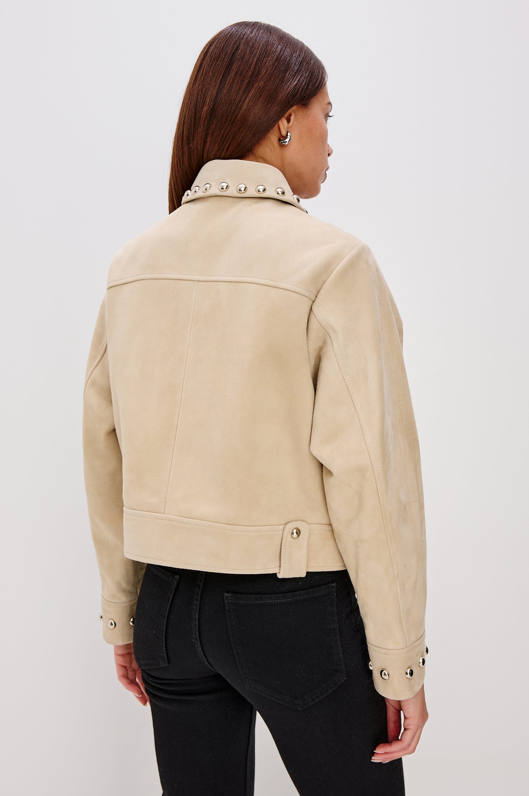 ZETA JACKET - TAUPE SUEDE